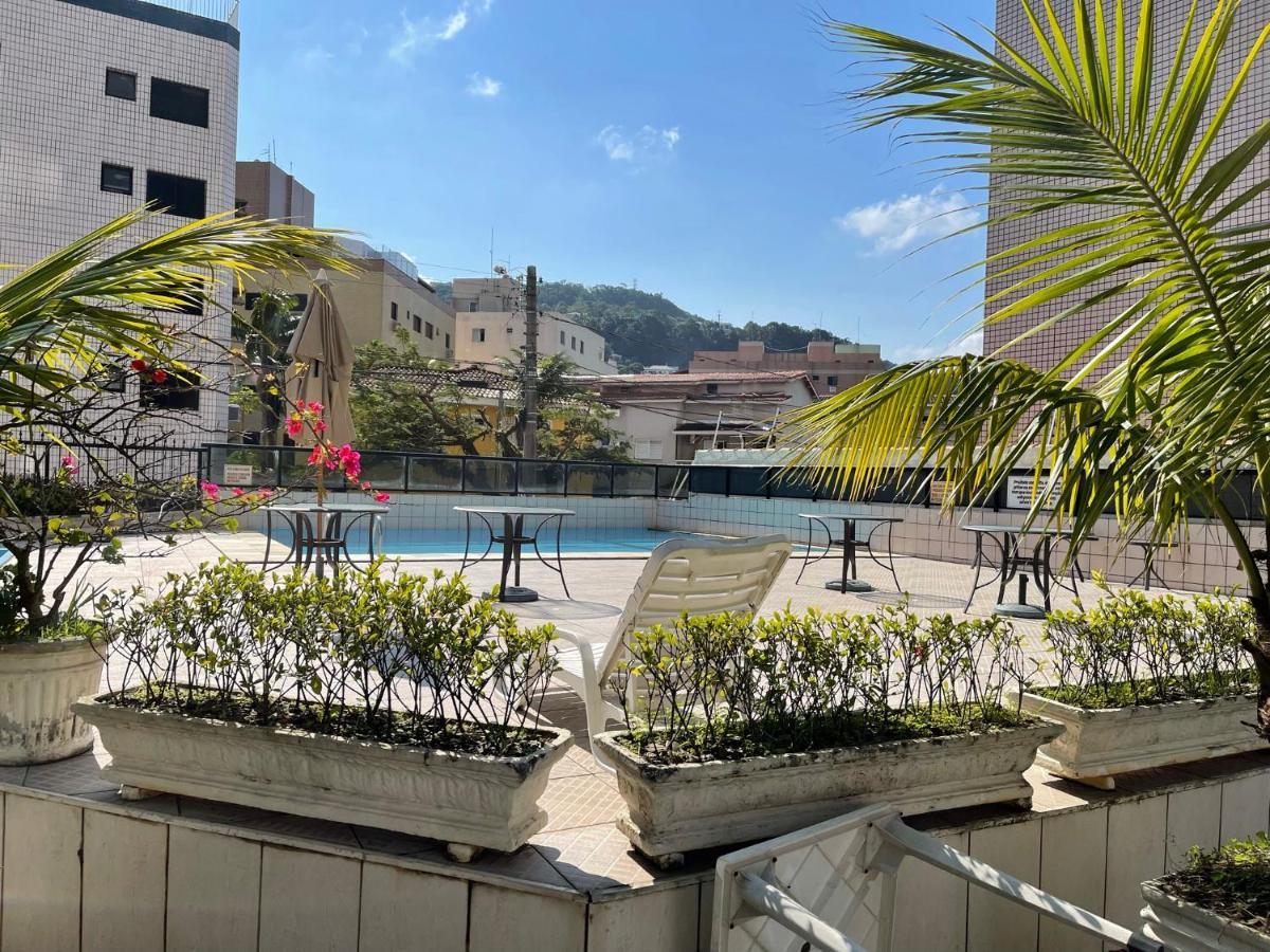 Confortavel Apartamento 1 Dorm Com Piscina E Lazer Guaruja Bagian luar foto