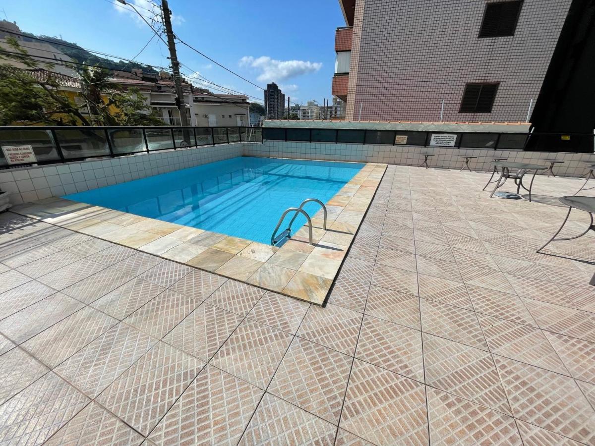 Confortavel Apartamento 1 Dorm Com Piscina E Lazer Guaruja Bagian luar foto